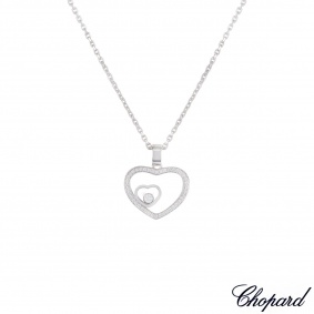 Chopard White Gold Happy Diamonds Heart Pendant 79/7482